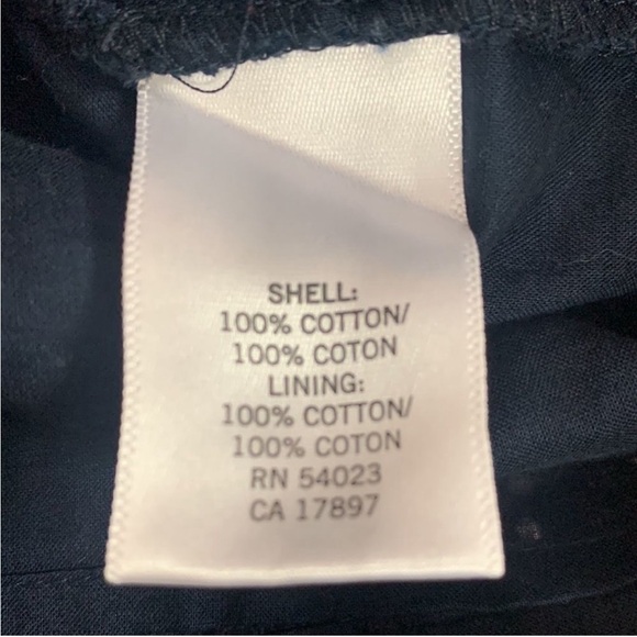 Banana Republic Navy Blue Eyelet 100% Cotton Skirt Size 2 - Picture 6 of 8